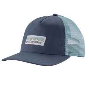 PATAGONIA Blue Mesh Trucker Hat Logo Outdoor unisex